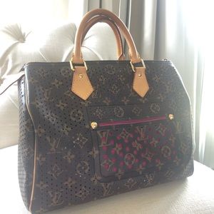 Louis Vuitton Lim. Ed. Perforated Fuschia Speedy
